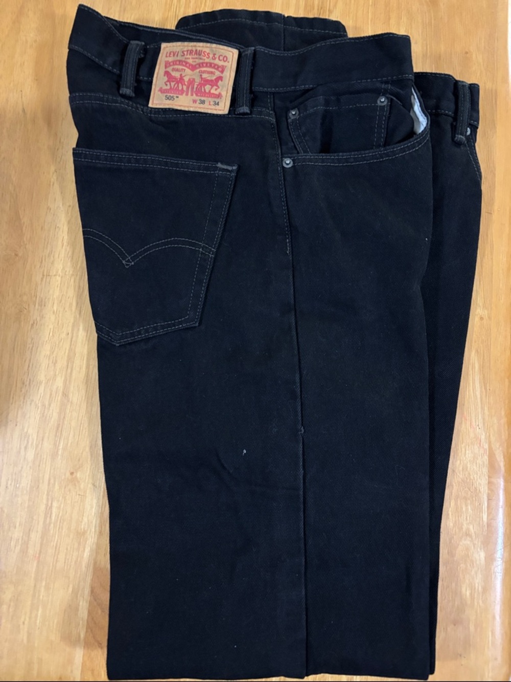 Levi's Black Straight Leg Jeans